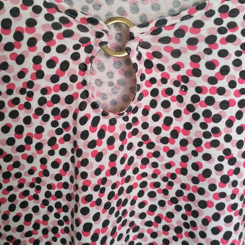 Women's blouse polka dot pattern used, size L