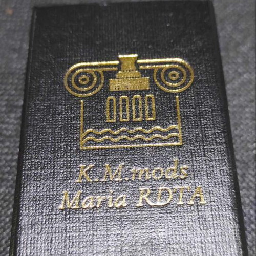 Maria RDTA 22mm by K.M. Mods like new