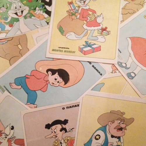 Bugs Bunny Collectible Posters used, pack of 53 from 1970s magazine