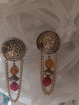 Vintage clip earrings used, made in Italy