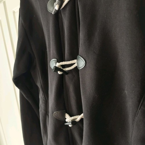 Black jacket-coat size large like new