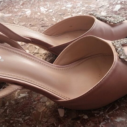 Migato pumps like new, satin, size 39, beige