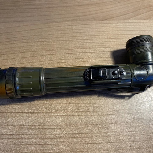 Military Style Flashlight used with Color Changing Lenses