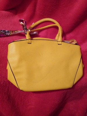 Handbag yellow like new