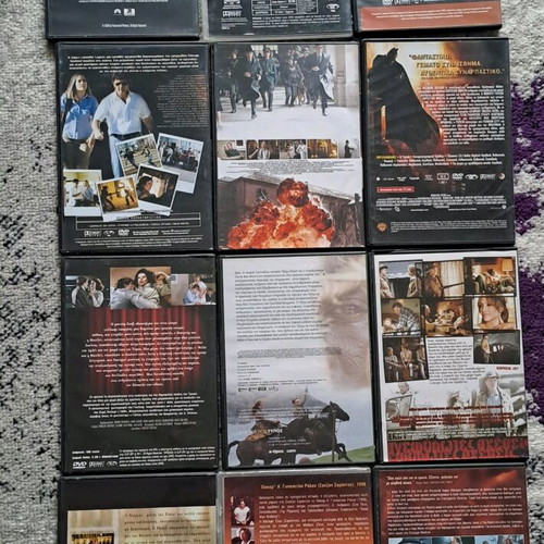Twelve action DVDs used with subtitles