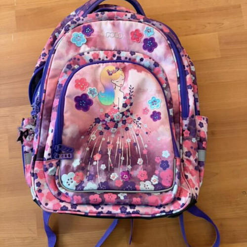 Polo school backpack with pencil case