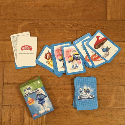 Minions and Smurfs memory games like new, set of 2