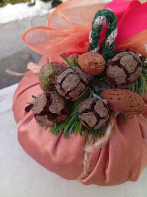 Christmas pumpkin handmade decorated new