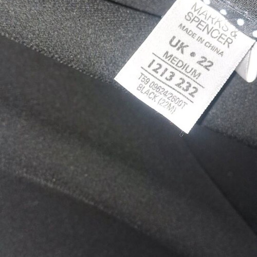 Marks & Spencer dress pants black with embroidery on belt like new