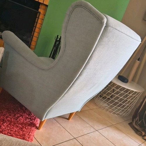 IKEA armchair used turquoise