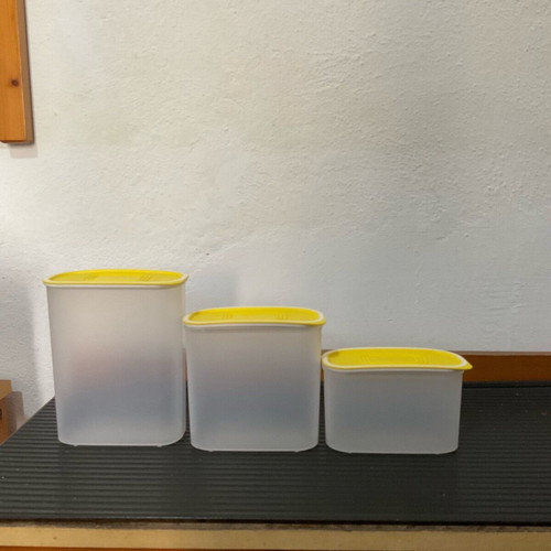 Tupperware food storage containers new, airtight and stackable
