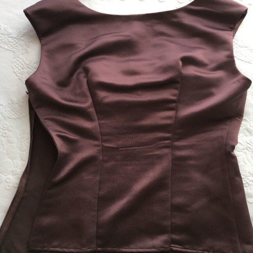 Calvin Klein satin blouse purple extra small like new