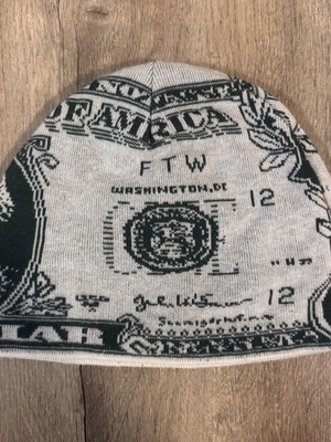 Supreme 100 Dollar σκουφί σαν καινούργιο, λευκό και πράσινο, μεγέθη M L