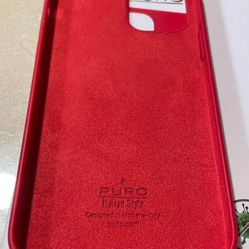 Puro Icon red case for iPhone 12/12 Pro like new