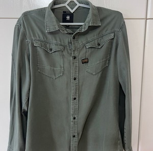 G-Star Raw ανδρικό πουκάμισο χακί XL