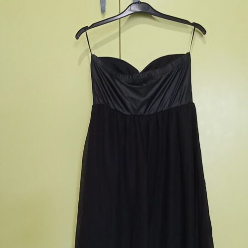 Forever strapless dress black like new, size S