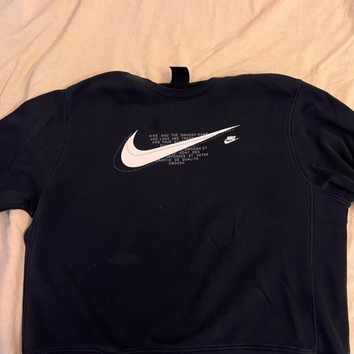 Nike sweatshirt without hood like new, size XL, black
