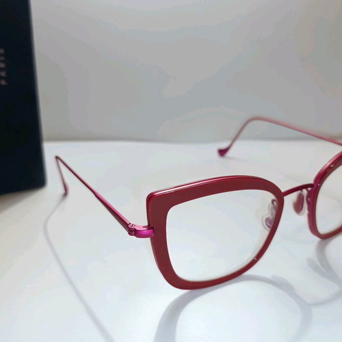 Caroline Abram Paris cat-eye eyeglasses like new, red and fuchsia