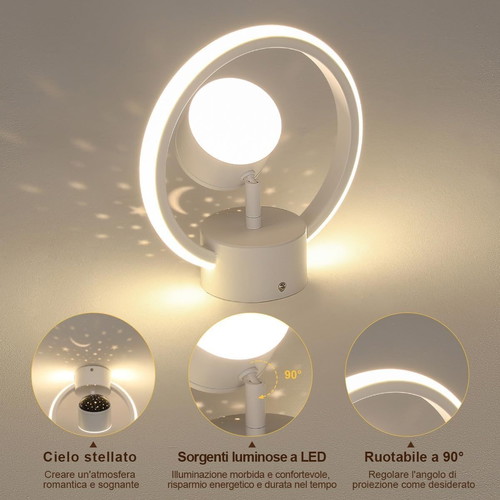 Kuwork LED ceiling lamp 4000K with 90° adjustable arm, like new