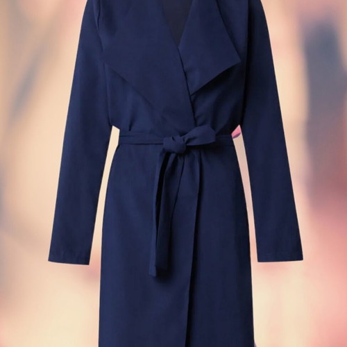 Zini thin coat blue like new, size M