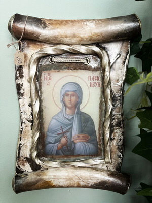 Saint Paraskevi handmade wax icon new