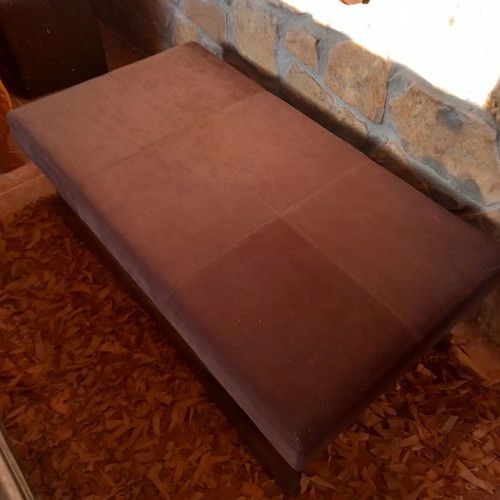 Seat made of alcantara leather and mahogany Italian made new