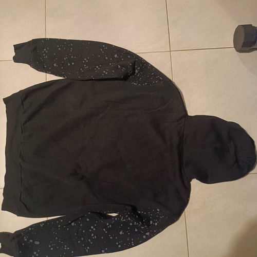 Men's hooded sweatshirt used, size XL, black