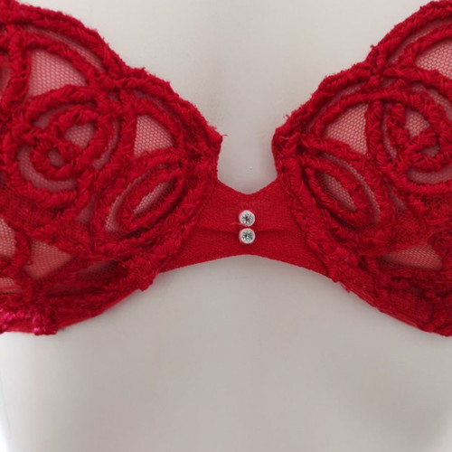 Lejaby bra No 34B new with unique design and rhinestones