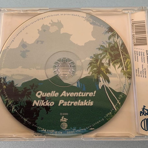 Nikko Patrelakis Quelle aventure! 5-trk CD single used, electronic