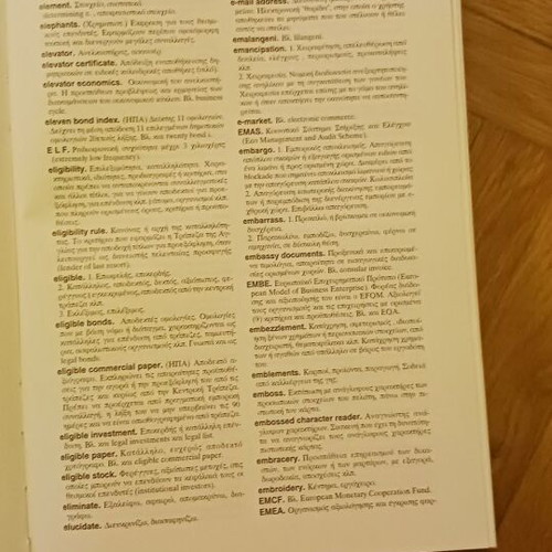 Dictionary of Commercial, Banking and Financial Terms used