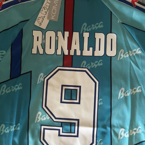 Barcelona Away Jersey 1996/97 Ronaldo #9 Large New Official Replica