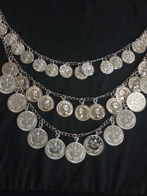 Silver necklace with earrings new, handmade by Trevnen craftsmen