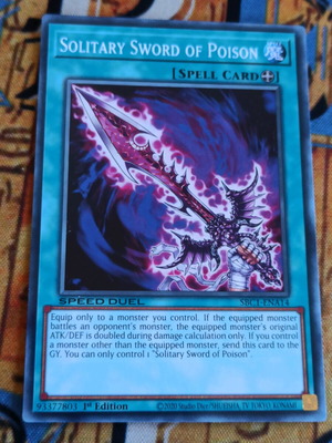 Solitary Sword Of Poison Equip Spell κάρτα σαν καινούργιο