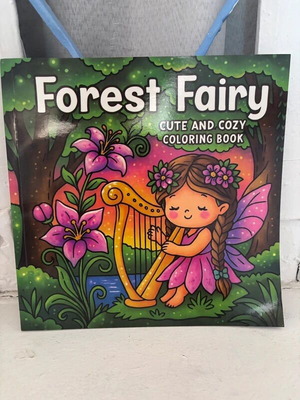 Forest Fairy Cute and Cozy Coloring Book