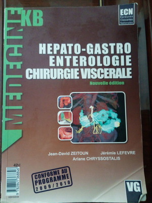 Hépato-gastro-entérologie, chirurgie viscérale medical book like new, French