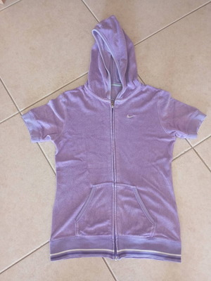 Nike velour jacket used, size S, pink