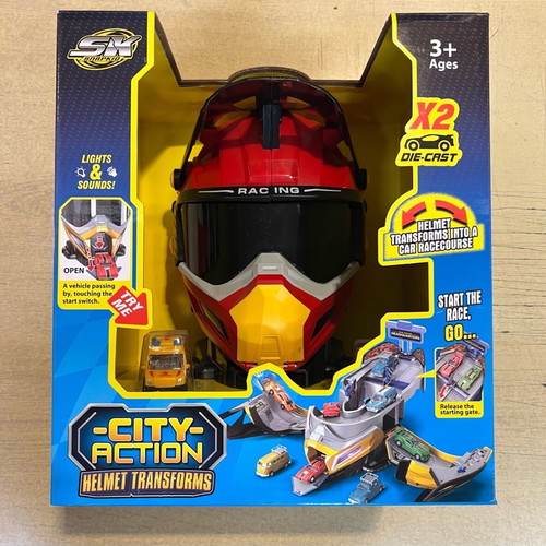 Car race track and moto cross helmet new
