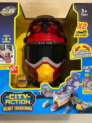 Car race track and moto cross helmet new