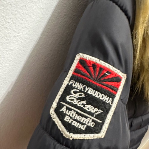 Funky Buddha women's black jacket size S with lining and hood