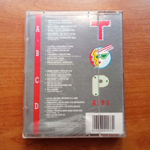 Double audio tape Top Hits used, 1980s 1990s