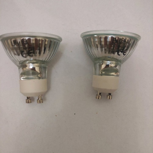 Set of 2 Lamba GU10 halogen bulbs used 50W