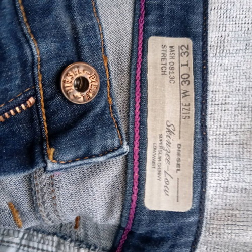 Diesel straight-leg jeans like new, size M 38 10, blue