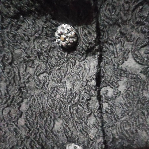 Vintage brocade black coat like new