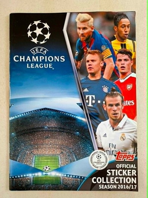Topps UEFA Champions League 2016-2017 άλμπουμ αυτοκόλλητων καινούργιο