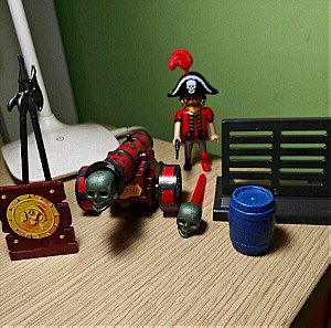 Playmobil πειρατής κόκκινο κανόνι