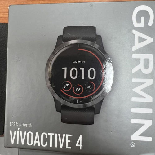 Garmin Vivoactive 4 smartwatch like new, black, fitness features