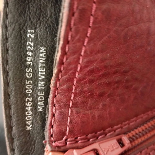 Camper boots burgundy leather like new, size 39/39.5