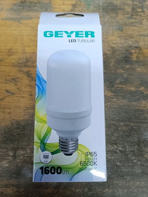 LED lamp E27 new, 1600 lumens, cool white, IP65
