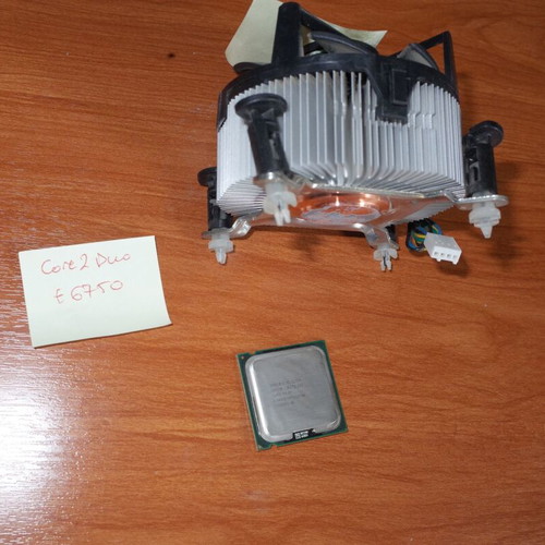 Intel Core 2 Duo E6750 used with cooler