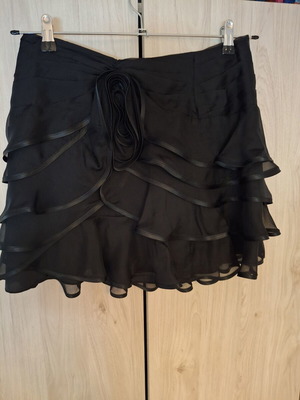 Silk skirt Zini new, black, size M